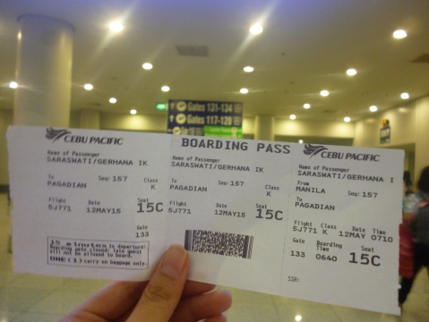 boarding pass menuju Pagadian! Yeay!
